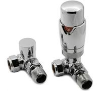 Reina Modal Trv Corner Radiator Valve And Lockshield Chrome