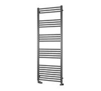 Reina Ottone Modern Ladder Towel Radiator - 1600 X 600 mm - Brushed Gun Metal