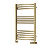 Reina Ottone Modern Ladder Towel Radiator - 800 X 500 mm - Brushed Brass