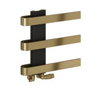 Reina Panaro Brass Designer Towel Radiator - 500 x 500mm