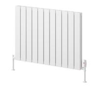Reina Piatto Horizontal Aluminium Double Panel Radiator - Size 600 X 820mm - White
