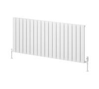 Reina Piatto Horizontal Aluminium Single Panel Radiator - Size 600 X 1420mm - White
