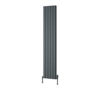 Reina Piatto Vertical Double Panel Radiator - 1800 X 370mm - Anthracite