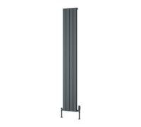 Reina Piatto Vertical Single Radiator - 1800 X 295mm - Anthracite