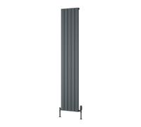 Reina Piatto Vertical Single Radiator - 1800 X 370mm - Anthracite