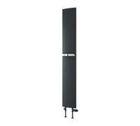 Reina Picoli Aluminium Central Heating Vertical Radiator - 1800 X 280mm - Anthracite
