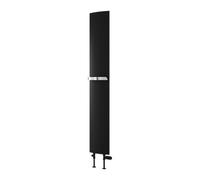 Reina Picoli Aluminium Central Heating Vertical Radiator - 1800 X 280mm - Black