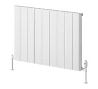 Reina Resia Aluminium Horizontal Panel Radiator - 600 X 850mm - White