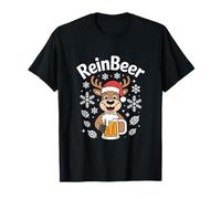 Reinbeer Funny Reindeer with Beer Mug T-Shirt
