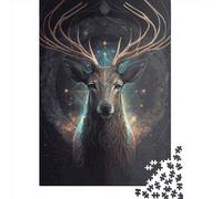 Reindeer Animal Jigsaw Puzzles Game Adult 1000 Piece Jigsaw Paper Creative Jigsaw Puzzle Decompressing Game 1000pcs (38x26cm)