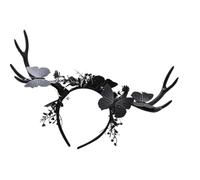 Reindeer Antler Headpiece with Comfortable Band for Halloween Christmas Celebrations Kids Adults Party Decoration Christmas Reindeer Antlers Headbands Soft Cloth Elastic Band