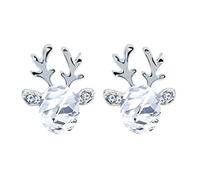 Reindeer Antlers Earrings, Crystal Gemstone Christmas Earrings Holiday Jewelry Prop Costume Creative And Exquisite Workmanship Nice Processed