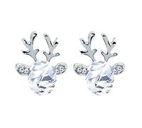 Reindeer Antlers Earrings, Crystal Gemstone Earrings Holiday Jewelry Prop Costume Creative And Exquisite Workship