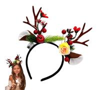 Reindeer Antlers Headband, Accessory for the Head that Will Be | Reindeer Antlers and Ears Headband, for Performance Role Play Accessory for Photos Meetings Ceremonies Party Wedding Birthday