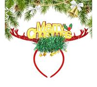 Reindeer Antlers - LED Colored Lights, Elastic Band Design Antler Headband, Reindeers Xmasss Head | Deer Ears Antler for Masquerades, New Year Celebrations, Christmas Holidays