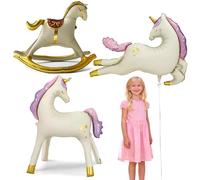 Reindeer Balloon, SilverChry Reindeer Balloon, Christmas Balloons Standing, Deer Balloon, Foil Balloons Christmas, Christmas Window Decoration for Decoration Birthday Xmas Party (Unicorn)