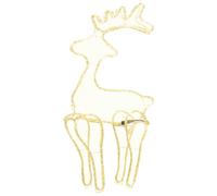 vidaXL Reindeer Christmas Decoration with Mesh 306 LEDs 60x24x89cm 03 UK HOT