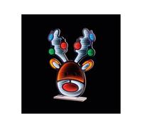Premier Decorations Stag Reindeer Head Infinity LED Light Figure in Multicolor, Size 60cm | Charlies