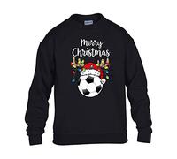 Reindeer Christmas Mens Sweatshirt World Cup 2025 Football Boys Pullover Jumper Funny Santa Dab Dabbing Novelty Unisex Gift Girls Kids Sweat Printed Design Black - Youth X-Large (Age 12-13)