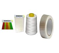 REINDEER Cricket Bat Protection Grade Combo with Scuff Sheet and 2 Toe Guard l Cricket Bat Fiber Repair Tape Roll 1 inch l Bat Handle Nylon Thread