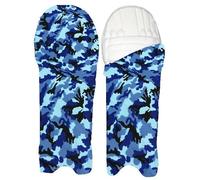 REINDEER Cricket Batting Leg Guard Covers, Leg Guards Clads, Batting Leg Guard Outer Skin Guard for Protection from Ball Scratches and dust (Blue)