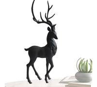 Reindeer Decor - Decorative Reindeer Sculpture,Resin Christmas Elk Statues for Desktop, Decorative Deer Ornament for Living Room, Bedroom