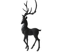Reindeer Decor for Desk,Elegant Resin Reindeer Figure | Resin Christmas Elk Statues for Desktop, Decorative Deer Ornament for Living Room, Bedroom