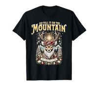 Reindeer Go Tell It On The Mountain That Jesus Vintage Women T-Shirt