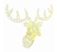 Reindeer Head Acrylic Decoration Christmas Figurine Seasonal Ornament vidaXL