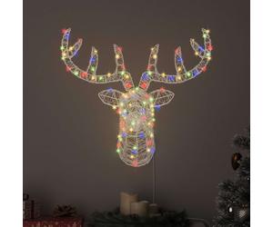 Reindeer Head Colourful 68 x 36.5 x 62.5 cm Acrylic