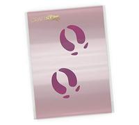 Reindeer Hoof Prints Stencil - Reusable Christmas Craft/Airbrush Reindeer Tracks Stencil by CraftStar