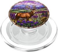 Reindeer in Scottish Highland Mountain Scene PopSockets PopGrip for MagSafe