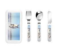 Reindeer Leap 3-Piece Stainless Steel Children's Cutlery Set Perfect for Parties picnics and Dinners