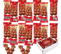 Reindeer Milk Chocolate & Reindeer Gingerbread Chocolate Christmas Treat With Gift Box 29g - mlte (20 x Mixed Chocolate Bars)