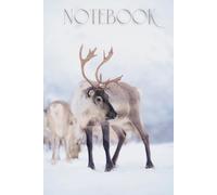 Reindeer Notebook: 120 Lined Pages, Winter Animal Journal