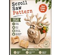 Reindeer Planter & Money Box: Scroll Saw Pattern