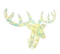 Reindeer Pull Sleigh Christmas Decor Holiday Figurine Festive Ornament vidaXL