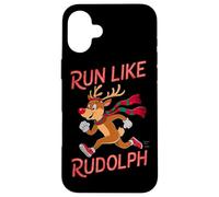 Reindeer Rudolph Christmas Running Runner Costume Marathon Case for iPhone 16 Plus