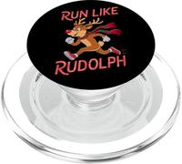 Reindeer Rudolph Christmas Running Runner Costume Marathon PopSockets PopGrip for MagSafe