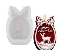 Reindeer Silicone Mold for Soap Christmas Home Decoration Food Grade Silicone Mold for Epoxy Resin Reindeer Scented Making Supplies