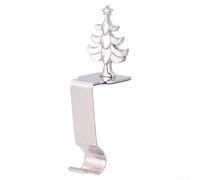 Reindeer Snowman Mantle Hooks Festive Decor Silver(G)