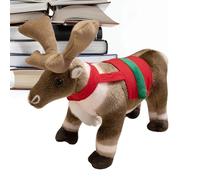 Reindeer Soft Toy | Soft Reindeer Home Decoration | Plush Accompaniment Toys for Parties for Living Room Bedroom Sofa Office Bedroom Shelf Apartment Car Birthday Party