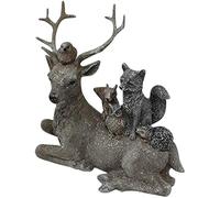 Reindeer Stag Fox Owl Squirrel Hedgehog Robin Woodland Animals Figurine Ornament 16.5cm Wide