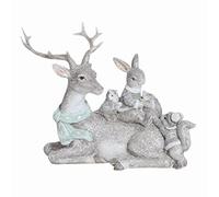 Reindeer Stag Rabbit Owl Squirrel Hedgehog Woodland Animals Figurine Ornament 20cm Wide