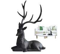 Reindeer Statue | Classic Reindeer Table Statue,Resin Christmas Elk Statues for Desktop, Decorative Deer Ornament for Living Room, Bedroom