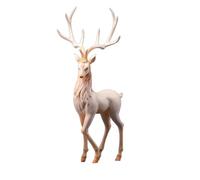 Reindeer Statue, Elegant Resin Reindeer Figure, Resin Christmas Elk Statues for Desktop, Decorative Deer Ornament for Living Room, Bedroom