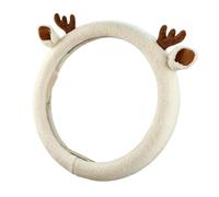 Reindeer Steering Wheel Cover Steering Wheel Protection Warm Plush Non-Slip | SUV Winter Plush Car Steering Wheel Cover For Sedan Truck SUV Highway Country Road City Road Garage Parking Vehicle