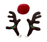 Reindeer Themed Car Decorations, Automotive Exterior Decoration for Holidays | Christmas Decorations for Car with Reindeer Horns - for SUV, Van, Truck, and Any Vehicle