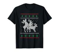 Reindeer Three Funny Xmas Ugly Christmas Jumper T-Shirt