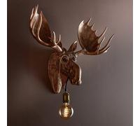 Reindeer Wall Lamp - Copper - Polyresin